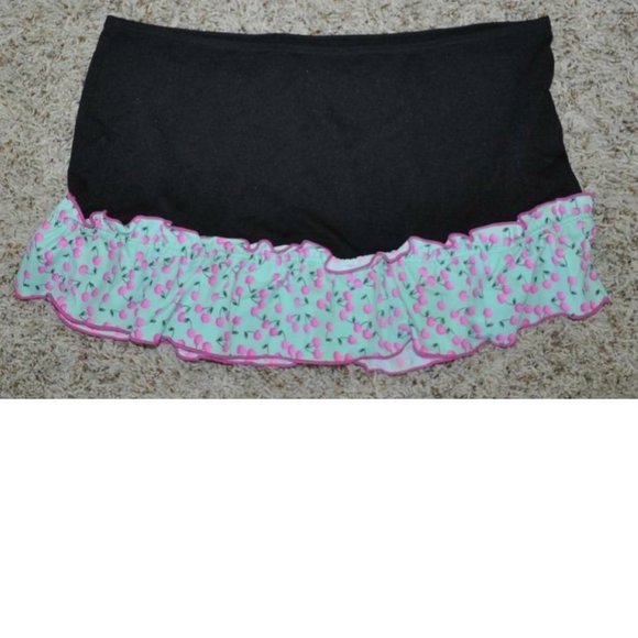 *Swimsuit Candies sz 16 Black Green 3 Pc Bikini Bottoms, Skirt & Coverup Girls - Picture 6 of 7
